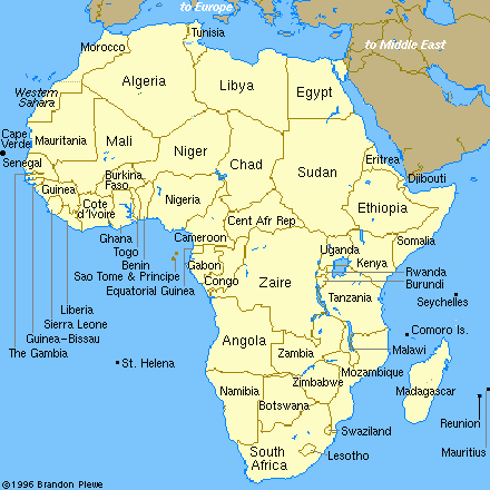 Shortwave Radio Broadcast Country Africa